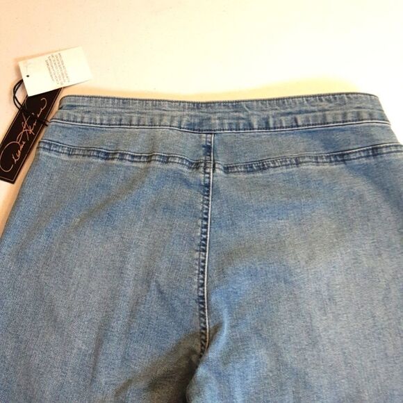 DIANE GILMAN DG2 Jeans Distressed Stretch Ankle Length Size Small NWT - Picture 6 of 13